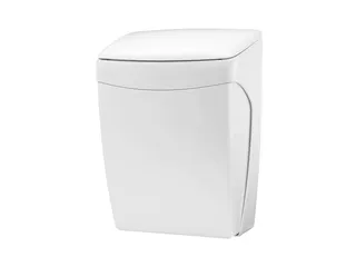 Afvalbak Kunststof 20 Liter Met Kniebediening Wit - 2