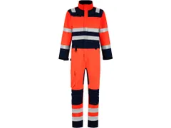 Tricorp 753009 coverall, neonrood/inktblauw, maat 60, per stuk