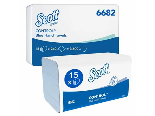 Scott Xtra 6682 Intergevouwen Handdoeken Medium 1-Laags Blauw