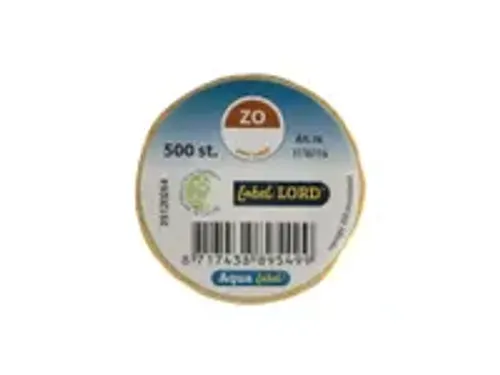 OUTLET Aqualabel Dagetiket Zondag Bruin 19mm 500 Stuks