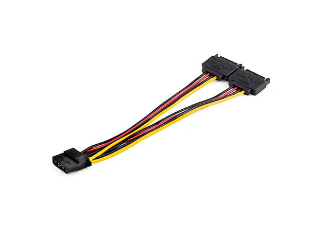 SATA naar LP4 Voedingskabel Adapter 4 Pin LP4 Molex(F)-Dual SATA(M)