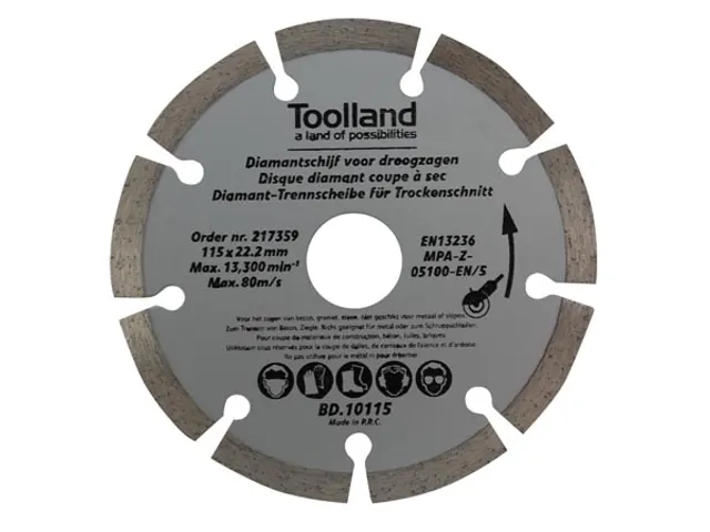 Diamantschijf - 230mm - Gesegmenteerd