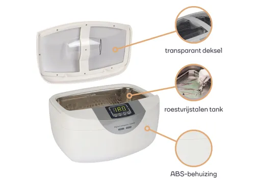 Ultrasone Reiniger Met Tijdschakelaar 2.6 Liter