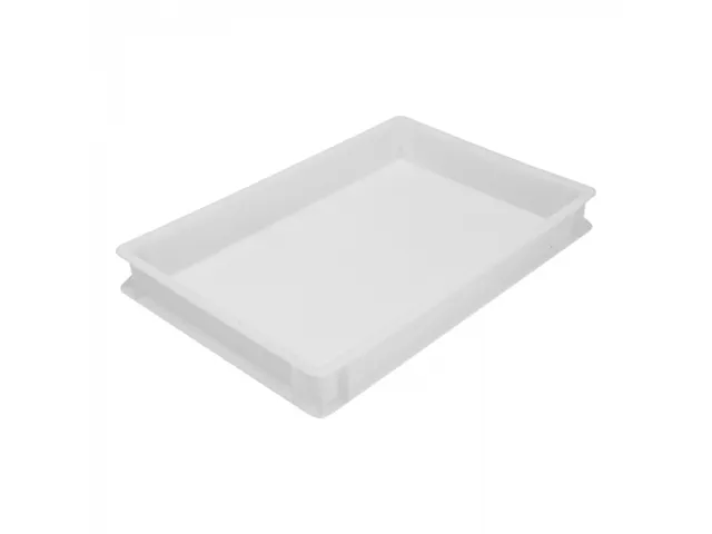 Emga Pizzabol Stapelbak kunststof Wit 13x60x40cm (bakerynorm)