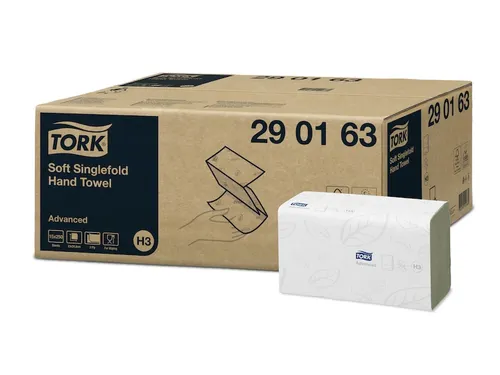 Tork 290163 Handdoek Singlefold H3 Z-vouw Advanced Wit 15x250 vel