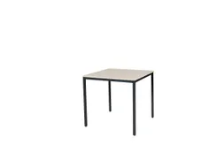 Domino Basic Tafel Vaste Hoogte 800x800mm Robson Eiken Zwart 4-Poots