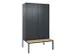 locker voor scheiding van kleding,HxBxD 2120x1200x815mm,4vak