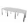 vergadertafel,HxBxD 740x2400x1200mm,vatvormig,MP-lichtgrijs