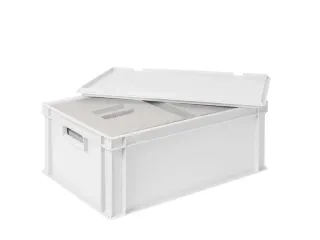 Euronorm-stapelbak,m. 2isoleerboxen,HxLxB 220x600x400mm,44,5/10,4l - 4