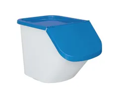 ingrediëntendispenser,HxBxD 450x430x610mm,40l,PP,bak/deksel wit/blauw