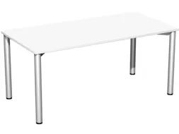 vergadertafel,HxBxD 720x1600x800mm,rechthoekig,4voeten RAL9006