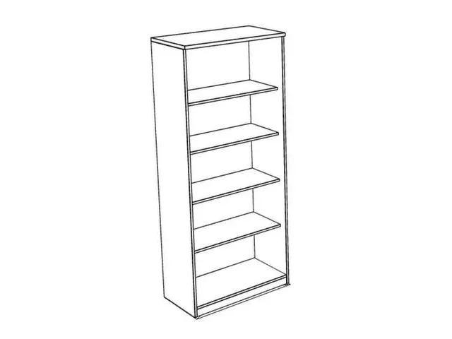 kantoorstelling,HxBxD 1895x800x445mm,Bl-wit