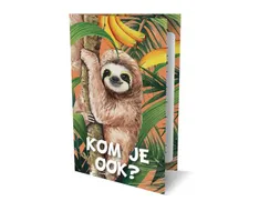 Interstat Uitnodiging Luiaard PK 937 Set van 6 kaarten + enveloppen