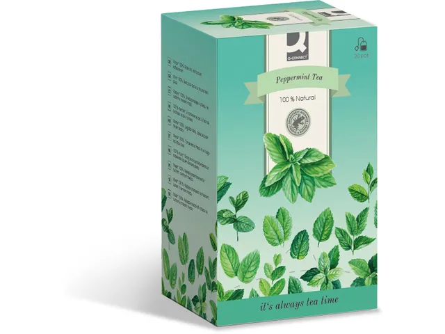 Thé Q-connect Menthe boîte de 20 sachets
