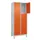 lockerkast,HxBxD 1950x800x500mm,2x3vakken,vak B 400mm,cil.-slot,voeten