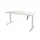Slinger Bureau Zit-sta Wit Poot 160x80cm Blad Krijtwit