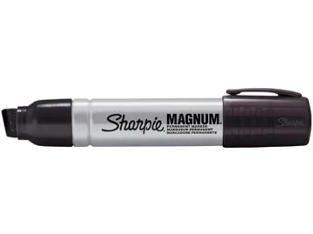 Pro Magnum Permanent Marker Beitelpunt Zwart