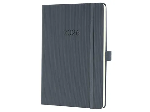 Weekagenda Conceptum A5 2026 (NL/FR/EN/DU) dark Grey Hardcover