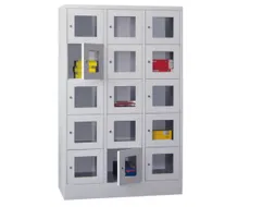 Vakkenkast Vensterdeuren 1850x1230x500mm 15 Vakken 400mm Cilinderslot