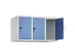 opzetkast,v. locker,3vak.,vak B 300mm,HxBxD 500x900x500mm,draaigrendel