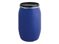 Kunststof ton 120 liter Blauw