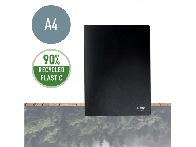 Showmap Leitz Recycle A4 40 tassen gerecycled PP zwart