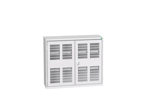 wandkast 900x1050x350mm 2xStalen bodem sokkel Ral 7035 front Ral 7035