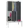 banklocker,dubbeldeks,HxBxD 2150x1200x800mm,RAL7035,front RAL7016