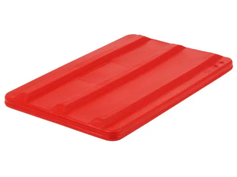 Deksel Voor Verrijdbare Rechthoekige Bak 135 Liter Rood