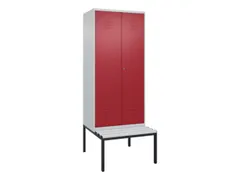 locker voor scheiding van kleding,HxBxD 2120x800x815mm,2vak