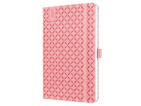Weekagenda Flair A5 2027 (NL/FR/EN/DU) Rose Pink Hardcover