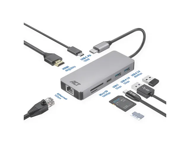 Dockingstation ACT USB-C 7-in-1