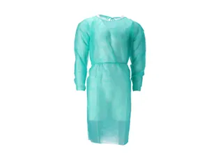 Pp Non Woven Isolatieschort Groen Latex Vrij Regular Weight 100 Stuks - 1