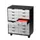Transportwagen met laden H x B x D 715x 580x 343mm 16laden zwart/grijs