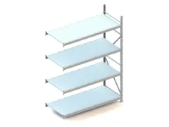 Breedvakstelling Aanbouwveld Hxbxd 2500x1851x800mm 4 Stalen Legborden