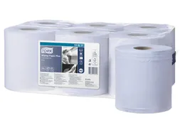 Tork 128207 M2 Wiping Plus Poetspapier Advanced 2-laags Blauw 157m
