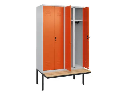 locker voor scheiding van kleding,HxBxD 2120x1200x815mm,4vak