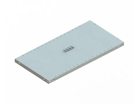 legbord,v. magazijnstelling,BxD 1000x500mm,vakl. 150kg,verzinkt