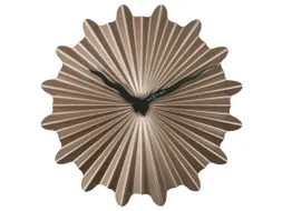 Metalen wandklok - 40cm - Stille klok - Bruin - Metaal - NeXtime "Sunn