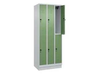 dubbeldekse locker,HxBxD 1950x750x500mm,3x2vak.,vak B 250mm - 2