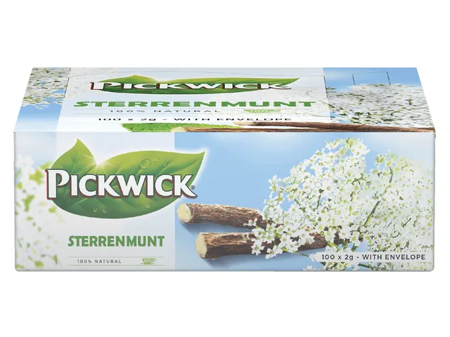 Thé Pickwick Sterrenmunt 100x 2g avec enveloppe