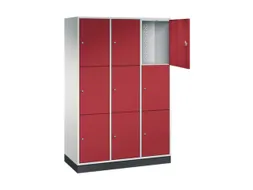 grootvolume-lockersysteem,RAL 7035/RAL 3003,HxBxD 1950x1220x500mm