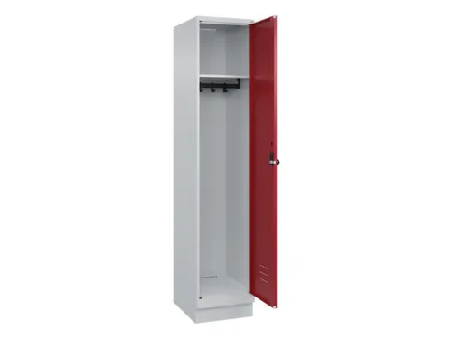 locker,HxBxD 1950x400x500mm,1vak,vak B 400mm,draaigrendel,sokkel