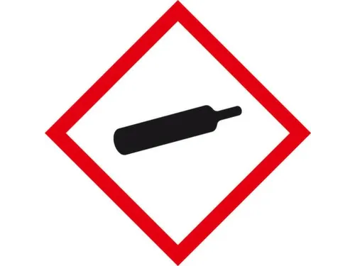 Gevarensymbool Gecomprimeerde Gassen Lxb 35X35Mm Vel