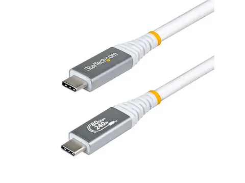 1 Meter USB4 Kabel USB-IF Certified USB-C Wit