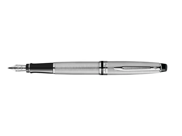 Vulpen Waterman Expert Stainless Steel CT Medium Blauwe inkt