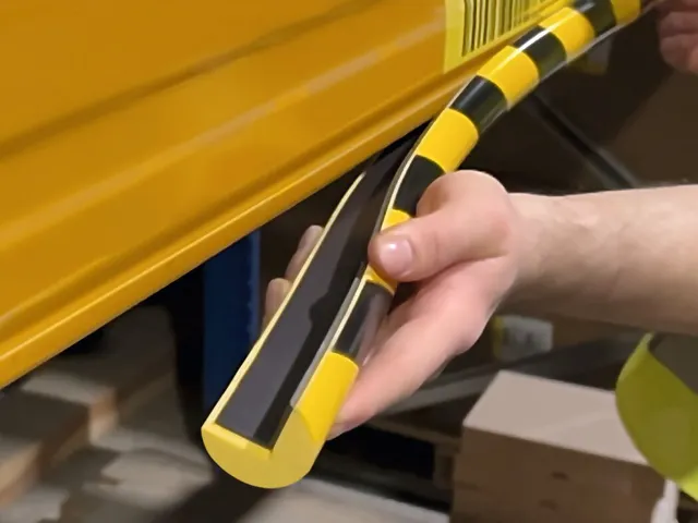 Hoekbeschermingsprofiel 25mm x 1m C25R magnetisch geel/zwart