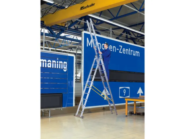 Échelle Multifonctions Industrie Aluminium L 3 55 À 8 60M 3X12 Éche