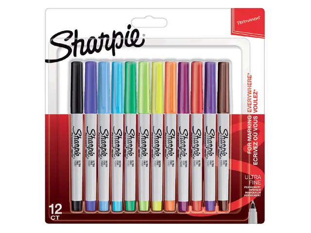 Viltstift Sharpie Ultra fijn 0.5mm Blister à 12 stuks Fun Assorti