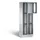 Lockerkast 1800x610x500mm 2x3 vakken Cilinderslot, Sokkel, RAL7021